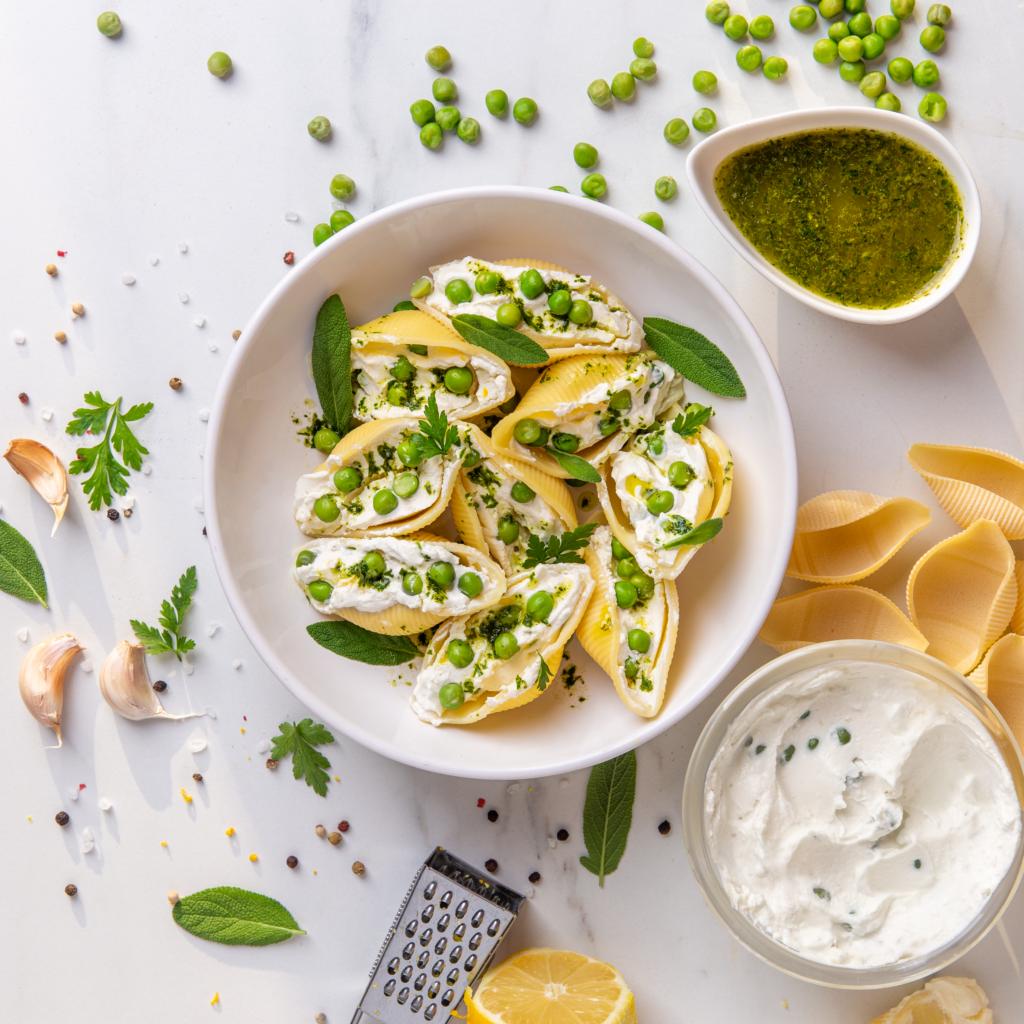 Täidetud conchiglioni ehk merekarbi kujuline pasta